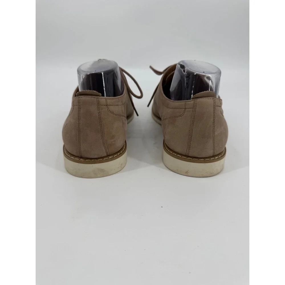 Aldo Mens Taupe Brown Nubuck Derby Shoes Lace Up Dress Casual Size 10 EUR 43